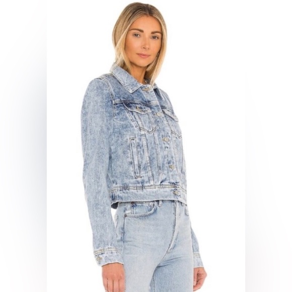 💫 FREE PEOPLE Rumors Denim Jacket SIZE:XS NWT - Picture 8 of 13